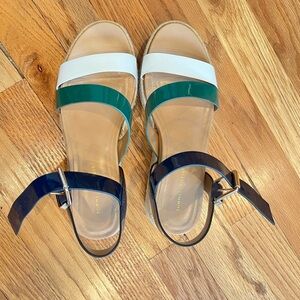 Tommy Hilfiger Platform Women's Sandals with Multicolor Straps